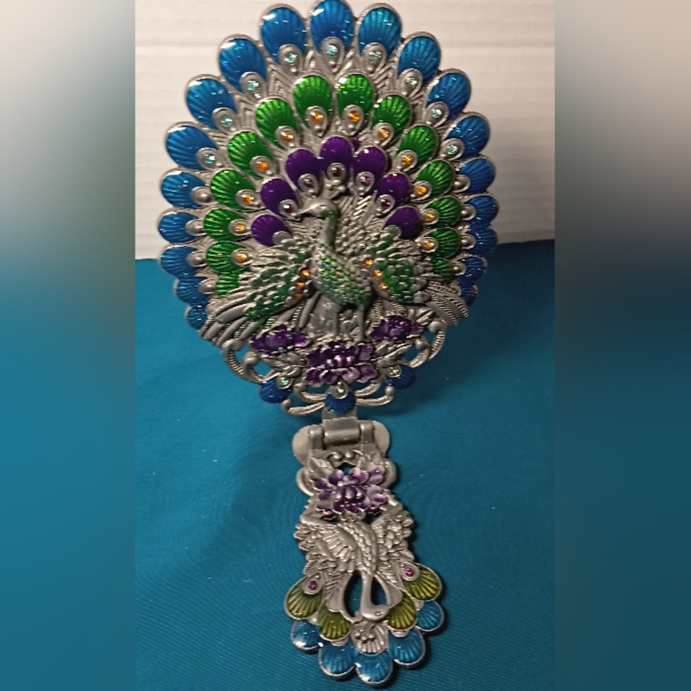 Vintage Foldable Maniya Peacock Mirror - Picture 4 of 16